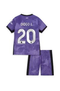 Fotbalové Dres Liverpool Diogo Jota #20 Dětské Třetí Oblečení 2023-24 Krátký Rukáv (+ trenýrky)